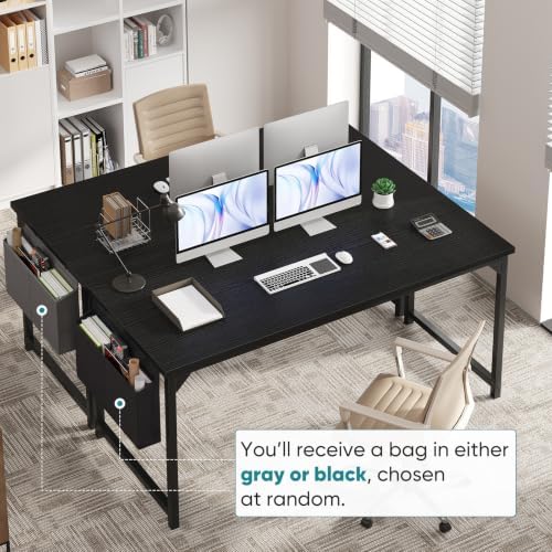 OLIXIS Computer Desk, 63 Inch Gaming Desks for Home Office Small Spaces - Image 4