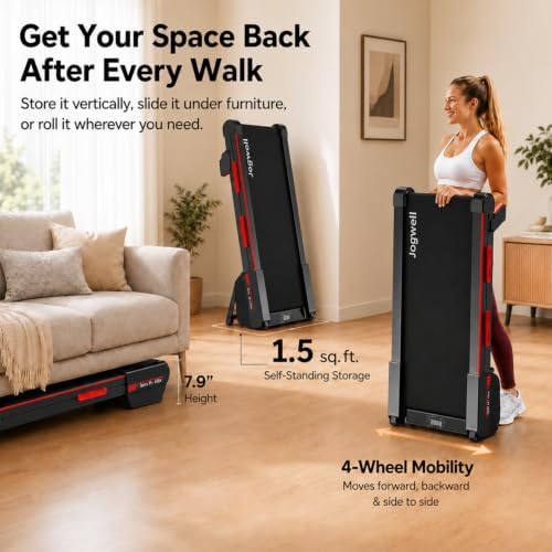 Jogwell Walking Pad with 15% Auto Incline, Full-Deck Design - Image 4