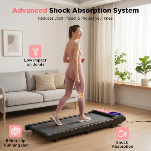 HCOIW Walking Pad Treadmill for Home Office, Portable Under Desk Treadmill | 3-in-1Foldable Walking Pad with Incline, Quiet,Remote, No Installation, Portable & EasyStorage for Home Office - Image 6