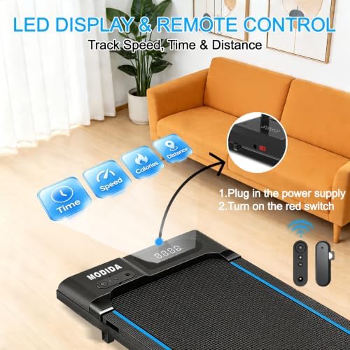 3 in 1 Under Desk Treadmill with Incline Walking Pad for Home & Office - Image 4
