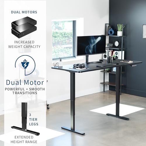 VIVO Black 71 x 30 in Standing Desk, DESK-KIT-2B7B - Image 4