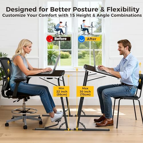 FoldWise Upgraded Folding TV Tray Table, Sturdy Couch & Dinner Laptop Table - Image 5
