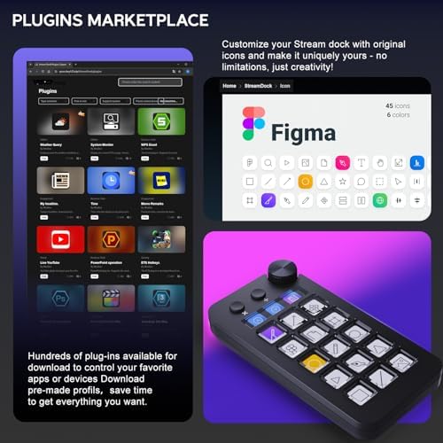 TreasLin VSDinside Stream Controller Deck with 18 Customizable Macro Keys to Trigger Actions in OBS Twitch YouTube for Content Creators Stream Dock Compatible with PC & Mac N1 Black Macro Keypad - Image 6