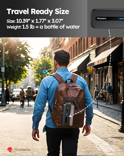 Phomemo M832 Portable Printers Wireless for Travel, Inkless Thermal Printer - Image 6