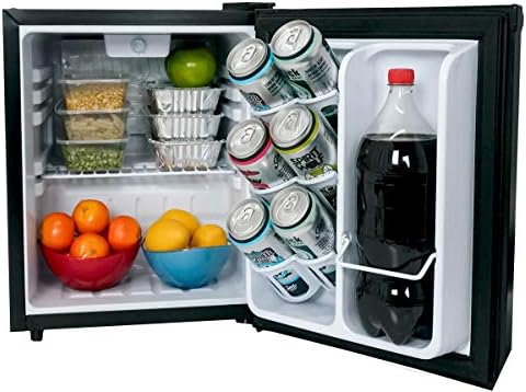 Danby DAR010A1BDB 1 Cu.Ft. Mini Fridge, For Desks, Work From Home Office, Bedroom, Bathroom, Small Compact Refrigerator In Black With Ultra Quiet Silencer - Image 2