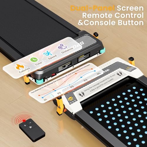 AKLUER Walking Pad with Incline - Dual-Sided 2 in 1 Under Desk Treadmill - Image 6