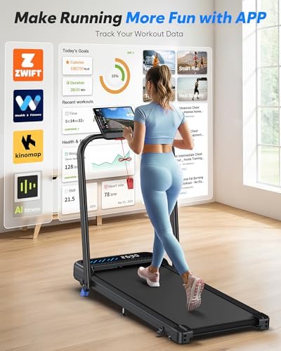 Cardirun Walking Pad with Incline and Stable Handle Bar, Foldable Treadmill - Image 3