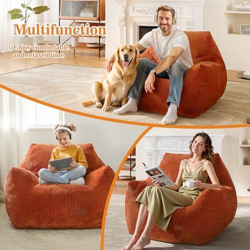 Big Bean Bag Chair for Adults, Ultra Soft BeanBag for Living Room - Image 4