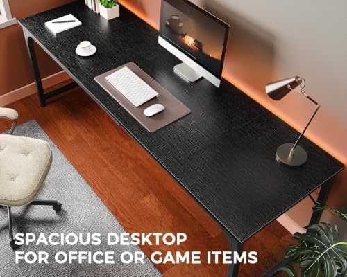 Huuger Computer Desk, 86.6 Inch Home Office Desk - Image 7