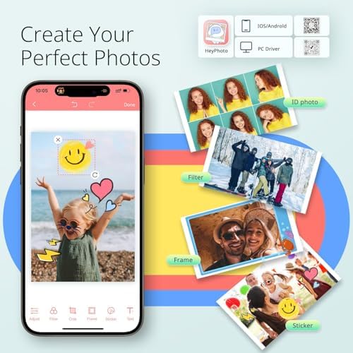 YOTON Photo Printer, Picture Printer with 54 Sheets (4"x6") & 1 Ink Ribbon - Image 3