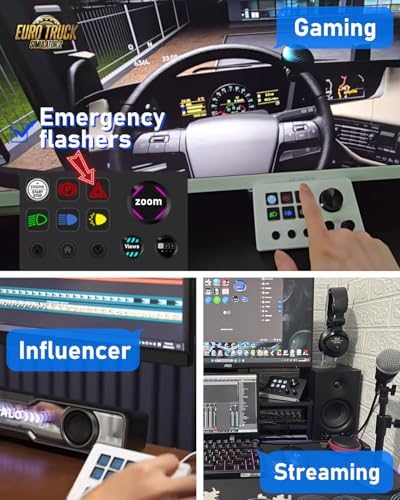 TreasLin VSDinside Streaming Controller Deck Visual Shortcut Keyboard with 12 Customizable Macro Keys to Trigger Actions in OBS Twitch YouTube for Content Creators Streaming Gaming Compatible with PC & Mac N3 White - Image 6