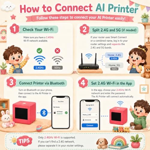 AI Voice Sticker Maker for Kids - Mini Inkless Thermal Printer Portable - Image 6