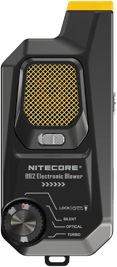 Nitecore BlowerBaby BB2 USB Rechargeable Electronic Air Duster Blower for Camera, Keyboard, Laptop Cleaning with Built-in LED, Include Cable Organizer - Image 3