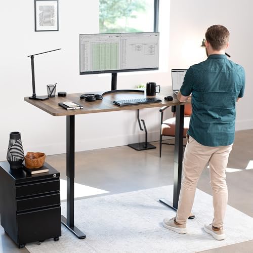VIVO Reclaimed Wood 71 x 30 in Standing Desk, DESK-KIT-0B7P - Image 2