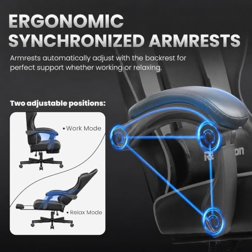 Gaming Chair for Adults Gamer Game Ergonomic PC Chair, 7-Point Support - Image 7
