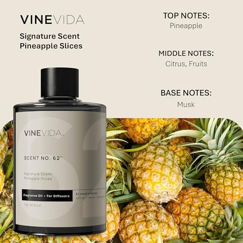 VINEVIDA [16 Fl Oz] Pineapple Slices Fragrance Oil for Cold Air Diffusers, Essential Oils for Diffuser Oil Refill & Air Freshener Room Spray - Image 2