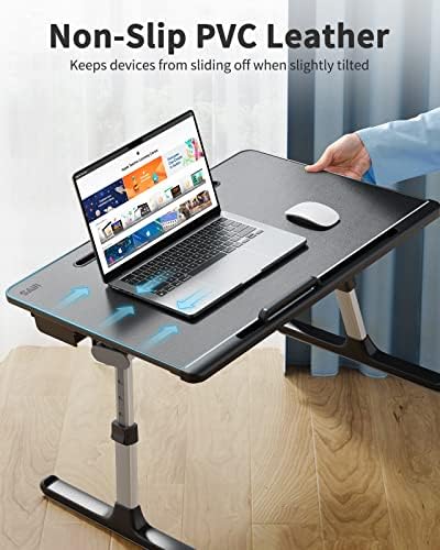 Laptop Lap Desk for Bed, SAIJI X-Large Adjustable Laptop Table - Image 4