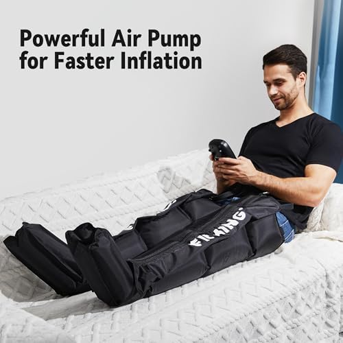 FIT KING Air Compression Recovery System, Full Leg Massager Boots (Small) - Image 3