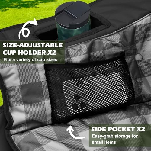 Youtanic 60" Extra Double Camping Chair for Adults, 700lbs Padded Loveseat - Image 4