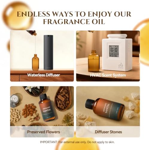 Aromadd Santal Diffuser Oil Inspired by Luxury Hotel Scent, 100 mL - Image 4