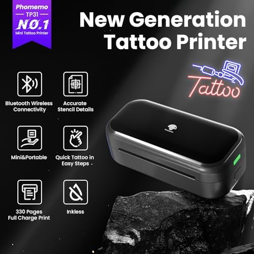 Phomemo TP31 Mini Tattoo Stencil Printer for 3-Inch Tattoos - Image 2