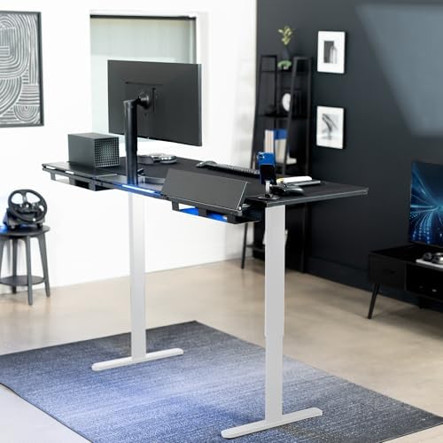 VIVO Black 71 x 30 in Standing Desk, DESK-KIT-1W6-P3B-71 - Image 2