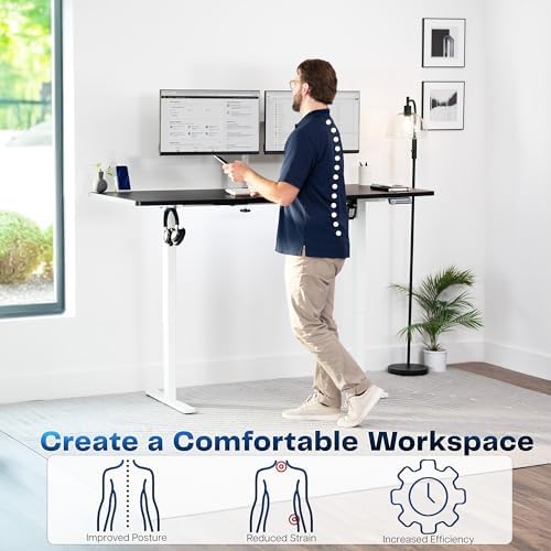 VIVO Black 71 x 30 in Standing Desk, DESK-KIT-1W7B - Image 3