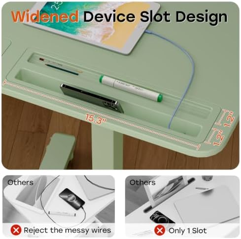 Small Mobile Standing Desk with Drawer, 23.6" x 19.7" Top - Image 6