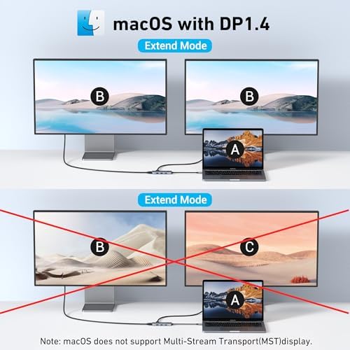 MOKiN USB C Docking Station 2 HDMI with 100W PD for HP/Dell Laptop - Image 4