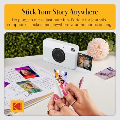 KODAK Printomatic Full-Color Instant Print Digital Camera, Zink 2x3" (5.1x7.5 cm) Sticky-Back Photo Paper, 5MP, Portable, Creative Fun Gift for Birthday, Christmas, Holiday, Grey - Image 5