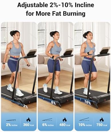 THERUN Walking Pad with Handle Bar, 300 lbs 6.2 mph Under Desk Treadmill - Image 3