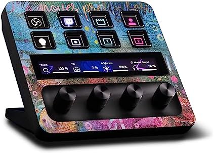 MightySkins Glossy Glitter Skin Compatible with Elgato Stream Deck + - Tropical Resort | Protective, Durable High-Gloss Glitter Finish | Easy to Apply, Remove, and Change Styles | Made in The USA by MIGHTY+SKINS