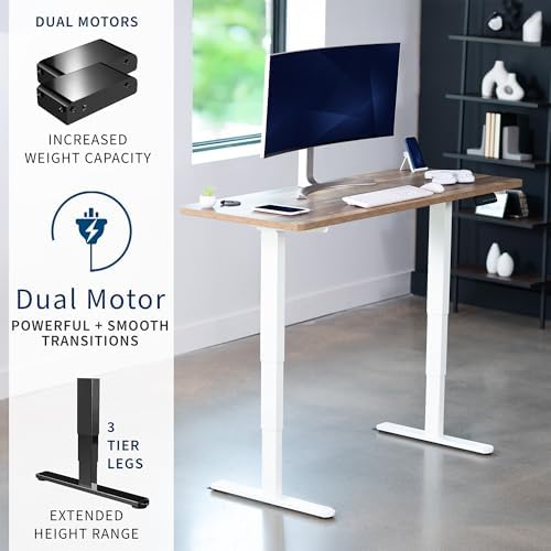 VIVO Reclaimed Wood 60 x 24 in Standing Desk, DESK-KIT-2W6P - Image 4