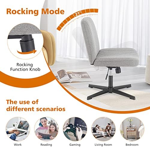 Sweetcrispy Criss Cross Office Chair, Vanity Chair, Home Office - Image 6