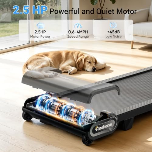 FINEHORSE Walking Pad with 13% Auto Incline, Under Desk Treadmill for Home - Image 3