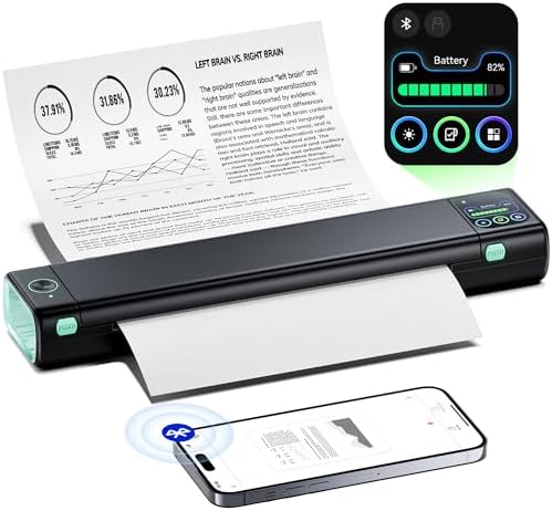 Phomemo 100 Sheets Thermal Paper 8.5 x 11 Inch & Upgraded M08D Thermal Inkless Portable Printer - Image 2