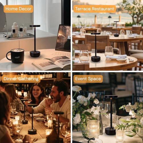 Rechargeable Cordless Table Lamp with 5000mAh Battery IP54 Waterproof LED - Image 3