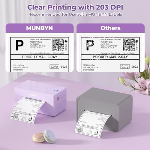 MUNBYN Bluetooth Thermal Label Printer, Wireless 4x6 Shipping Label Printer - Image 2