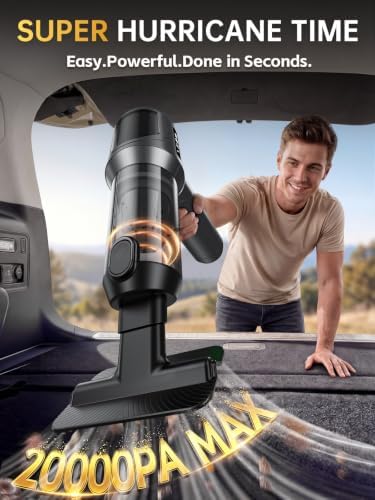 REWONDER Cordless Car Vacuum Cleaner & Blower Portable Handheld Mini Vac High Power - Image 2