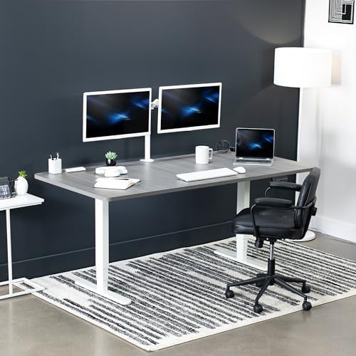 VIVO Dark Gray 71 x 36 in Standing Desk, DESK-KIT-2W7G-36 - Image 2