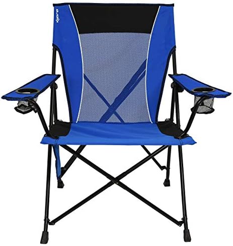 Kijaro Dual Lock Folding Camp Chairs - Versatile for Sports, Outdoors & Lawns - Locks Positions - Maldives Blue by Kijaro