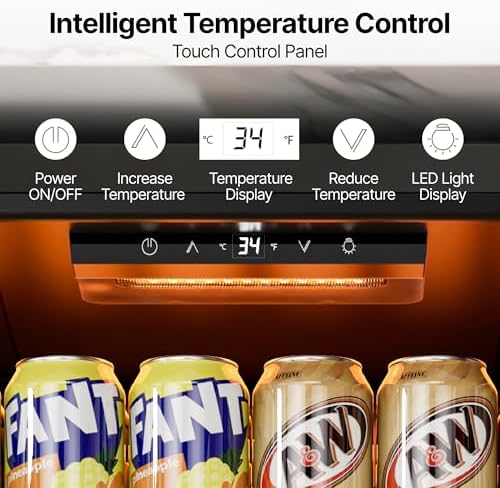 Ca'Lefort 155 Cans Mini Fridge, Beverage Refrigerator Cooler for Drink/Beer - Image 2