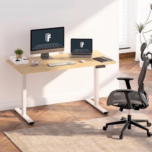FLEXISPOT E6 3-Stage Dual Motor Electric Standing Desk 48 x 30 Sit Stand Up Desk, Holds 220 lbs, Adjustable Height w/Memory Presets, One-Piece Maple Desktop & White Frame, Ships in 2 Boxes - Image 2