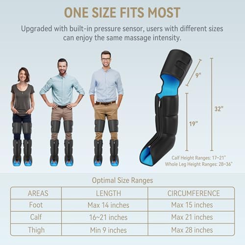 FIT KING Leg Compression Massager with Heat for Circulation and Pain Relief - Image 5