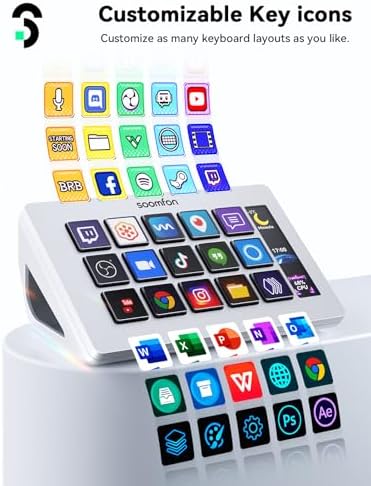 SOOMFON Stream Controller Studio Control Deck 15 Macro Keys and Dashboard - Image 6
