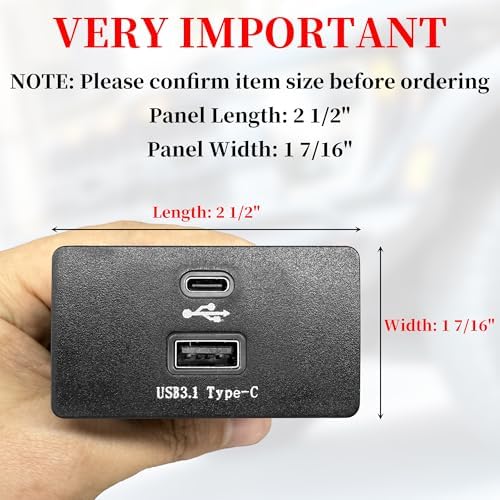Carplay USB Interface Hub, HC3Z-19A387-B/D/E/F/G Upgrade USB/Type-C Module Support Apple Carplay Android for Ford F-150 SYNC 3 Version 3.4 Support Fast Charging - Image 3