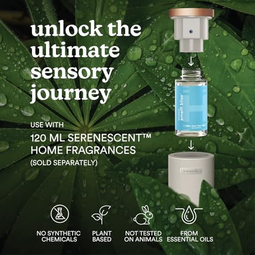 Homedics SereneScent Waterless Essential Oil Diffuser, Grey - Image 4