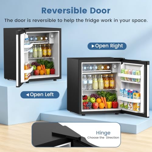 Electactic 1.3 Cu.Ft Mini Fridge, Single Door Compact Refrigerator - Image 4