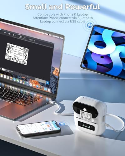 Phomemo M220 Label Maker, 3 Inch Bluetooth Thermal Label Printer - Image 4
