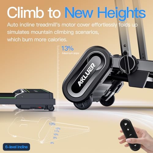 FINEHORSE Walking Pad with 13% Auto Incline, Under Desk Treadmill for Home - Image 4